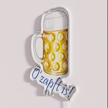 Load image into Gallery viewer, Neon Beer O Zapft Sign with RGB Color Changing Functionality
