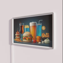 Load image into Gallery viewer, Customizable beer pairing recommendations with vibrant RGB digital neon signage