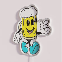 Load image into Gallery viewer, Vibrant Beer Bar RGB Neon Sign for Home Pub Decorations