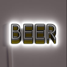 Load image into Gallery viewer, Brew lover's paradise lit up with vibrant beer-themed neon lights