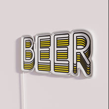 Load image into Gallery viewer, Colorful neon beer bar decor with fully customizable RGB lighting.