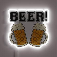 Load image into Gallery viewer, Fun glowing bar decoration for beer enthusiasts with bold style.