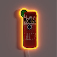 Load image into Gallery viewer, Neon Beer Sign with RGB Color Changing Functionality Installed