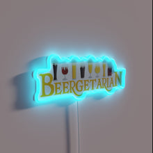 Load image into Gallery viewer, RGB Neon Sign - Beergetarian Bar Sign for Home Decorators