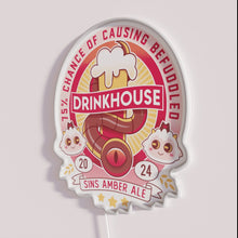 Load image into Gallery viewer, Vibrant Neon Sign for Home Bars Amber Ale Beer Lovers