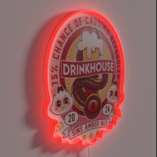 Load image into Gallery viewer, Indulge in craft beer culture with vintage-inspired RGB lighting.