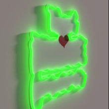 Load image into Gallery viewer, RGB illuminated friendship bond between besties forever in your space