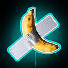 Load image into Gallery viewer, Best Quality Banana Duct Tape Art 120k RGB neon sign lightblue