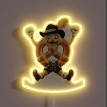Load image into Gallery viewer, Eye-catching Biergarten RGB neon sign with vibrant colorful lighting accents