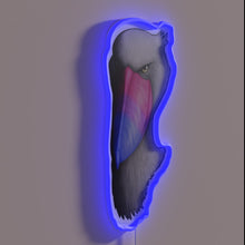 Load image into Gallery viewer, Bright Rainbow Glow neon sign celebrating bisexual pride and identity