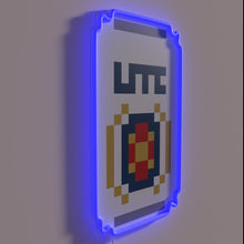 Load image into Gallery viewer, Glowing Digital Neon Sign with Color-Changing Beta Code Display
