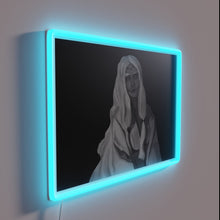 Load image into Gallery viewer, Neon Sign of Girl in Black and White Silhouette