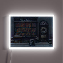 Load image into Gallery viewer, Vibrant neon holiday decor with bold black and colorful accents.