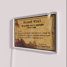 Load image into Gallery viewer, Blood Vial Neon Sign for Bloodborne Fans and Horror Enthusiasts