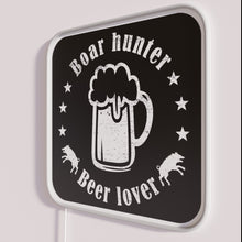 Load image into Gallery viewer, RGB Neon Wall Sign for Beer Lovers and Wild Game Enthusiasts
