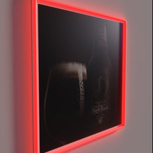 Load image into Gallery viewer, Neon RGB beer sign adds bold black bar ambiance instantly.