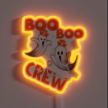 Load image into Gallery viewer, Spooky medical theme neon sign featuring ghostly nurse silhouette
