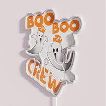 Load image into Gallery viewer, Vibrant Neon Halloween Decorations Featuring A Fun Ghost Nurse Character