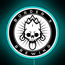 Load image into Gallery viewer, Border X Brewing RGB neon sign lightblue