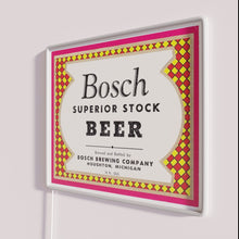 Load image into Gallery viewer, Brighten your home bar with vibrant Bosch beer signs neon.