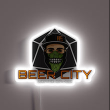 Load image into Gallery viewer, RGB Neon Sign Featuring Vibrant Brew Crew Logo Illumination