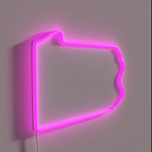 Load image into Gallery viewer, BrewDog a vibrant, glowing neon sign in RGB colors