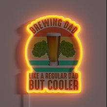 Load image into Gallery viewer, Dad Joke Alert: Brewing Dad with Cool RGB Neon Sign