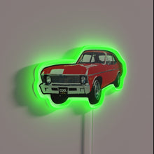 Load image into Gallery viewer, Vibrant retro inspired bright red 1960s style neon wall decor.