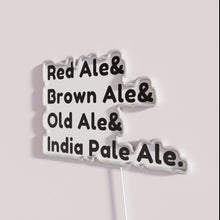 Load image into Gallery viewer, British Beer Styles Neon Sign - Red Ale and more varieties