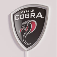 Load image into Gallery viewer, Eye-catching Neon King Cobra Logo Sign with Vibrant RGB Lighting