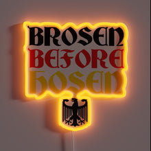 Load image into Gallery viewer, Colorful Brosen Before Hosen Neon Sign with Dimmable RGB Lighting