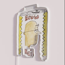 Load image into Gallery viewer, Decorative Brown Ale neon sign with vibrant RGB color lighting