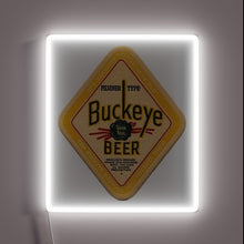 Load image into Gallery viewer, Vibrant Buckeye Spirit Illuminated with Electrifying Green Beer Sign