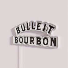 Load image into Gallery viewer, Brighten your space with authentic Bulleit Bourbon whiskey bar decor.