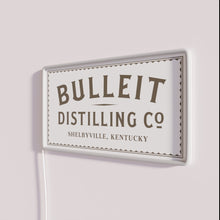 Load image into Gallery viewer, Bright LED Bourbon Sign with RGB Colors Bulleit Logo Display