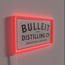 Load image into Gallery viewer, Bourbon whiskey aficionados will love this Bulleit Distilling Co sign