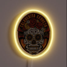 Load image into Gallery viewer, Vibrant Calaverita Beer Neon Sign with Color-Changing RGB Lighting Effect