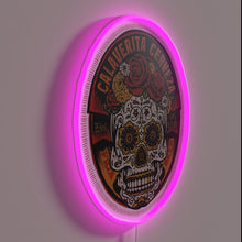 Load image into Gallery viewer, Neon Calaverita Cerveza Bar Sign with Color-Changing RGB Lights