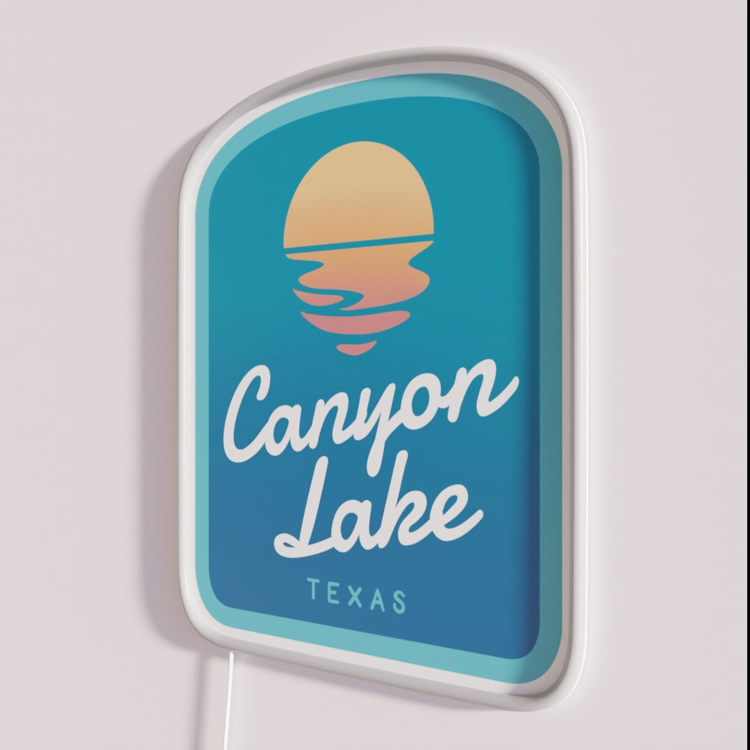 Canyon Lake Texas Sunset Rgb Led Sign – Neon Factory