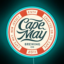 Load image into Gallery viewer, Cape May Brewing Co RGB neon sign lightblue