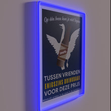 Load image into Gallery viewer, Vintage Dutch beer bar decor with retro neon lighting effect.