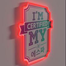 Load image into Gallery viewer, Aespa Inspired Official K-Pop Neon Sign with Colorful RGB Accents