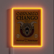 Load image into Gallery viewer, Vibrant neon beer bar decor featuring colorful RGB light accents.