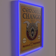 Load image into Gallery viewer, Vibrant RGB neon bar decor with monkey beer illustration design