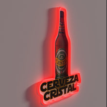 Load image into Gallery viewer, Add vibrant Mexican flair with this Cristal beer sign.
