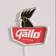 Load image into Gallery viewer, Guatemalan Baja Beer Sign, Vibrant Neon Cerveza Gallo RGB Lighting