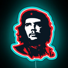 Load image into Gallery viewer, Che Red RGB neon sign lightblue