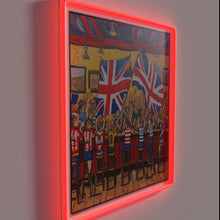 Load image into Gallery viewer, Classic pub atmosphere with colorful neon signs for beer enthusiasts.