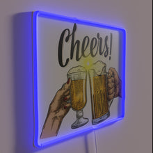 Load image into Gallery viewer, Vintage style LED bar lighting with colorful customizable neon signs
