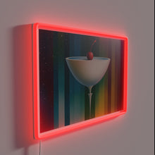 Load image into Gallery viewer, Add a touch of glamour with our cherry martini neon sign.